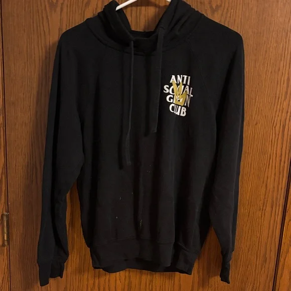 Anti Social Social Club Black Hoodie - Picture 2 of 3